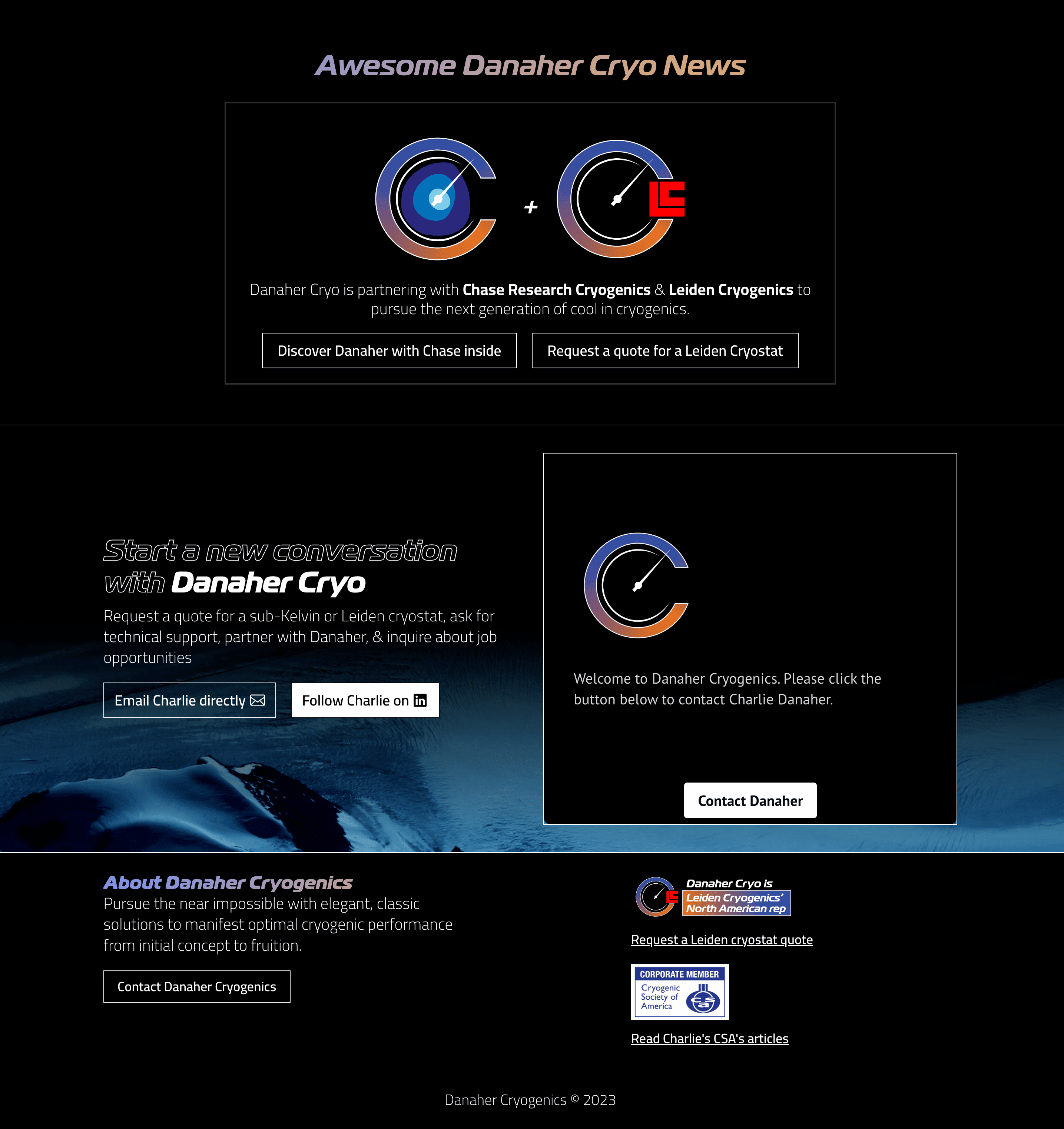 Danaher Cryo Website 3